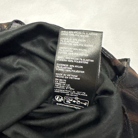 Whimsigoth Romper Size M Urban Outfitters Kimchi Blue Dark Fairy Lace Mesh Black - Picture 4 of 11